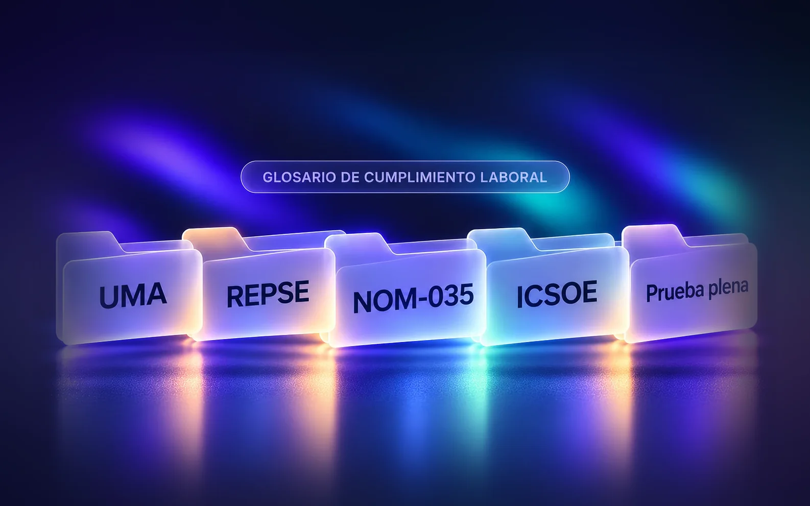 Glosario de cumplimiento laboral: UMA, REPSE, NOM-035, ICSOE y prueba plena