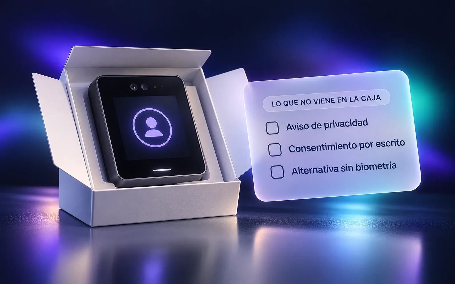 Reloj checador con reconocimiento facial y obligaciones de la ley de datos personales en México